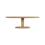 Ovale Eetkamertafel Coco Mangohout Naturel 240x110 cm