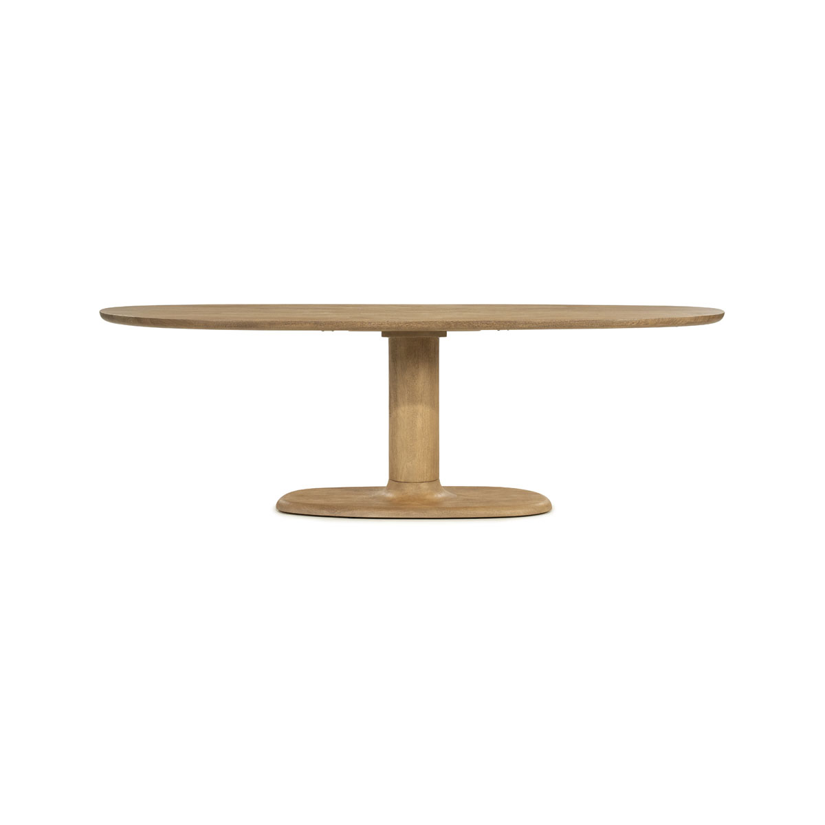 Ovale Eetkamertafel Coco Mangohout Naturel 240x110 cm