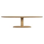 Ovale Eetkamertafel Coco Mangohout Naturel 300x110 cm