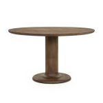 Ronde Eetkamertafel Coco Mangohout Lichtbruin 130x130 cm