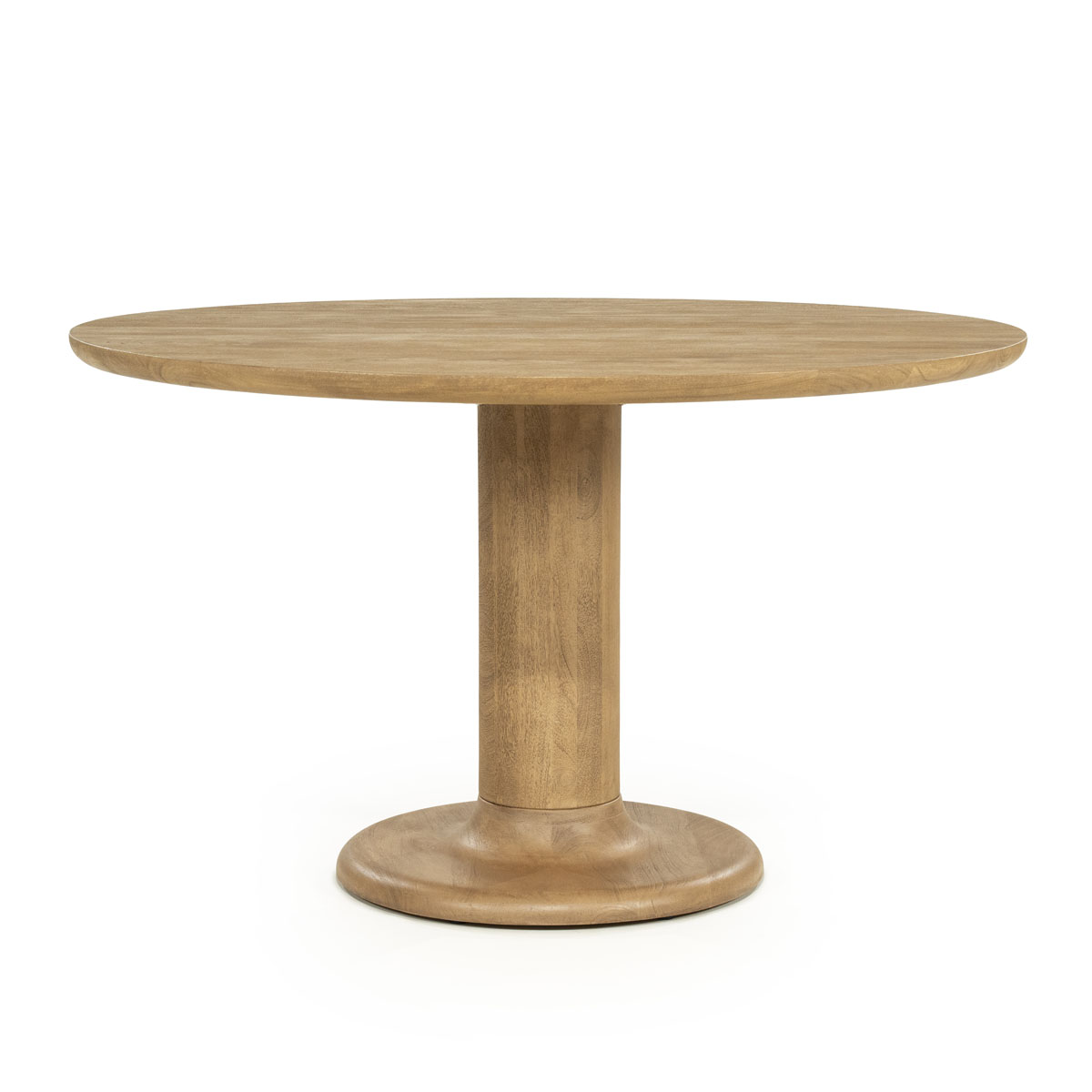 Ronde Eetkamertafel Coco Mangohout Naturel 130x130 cm