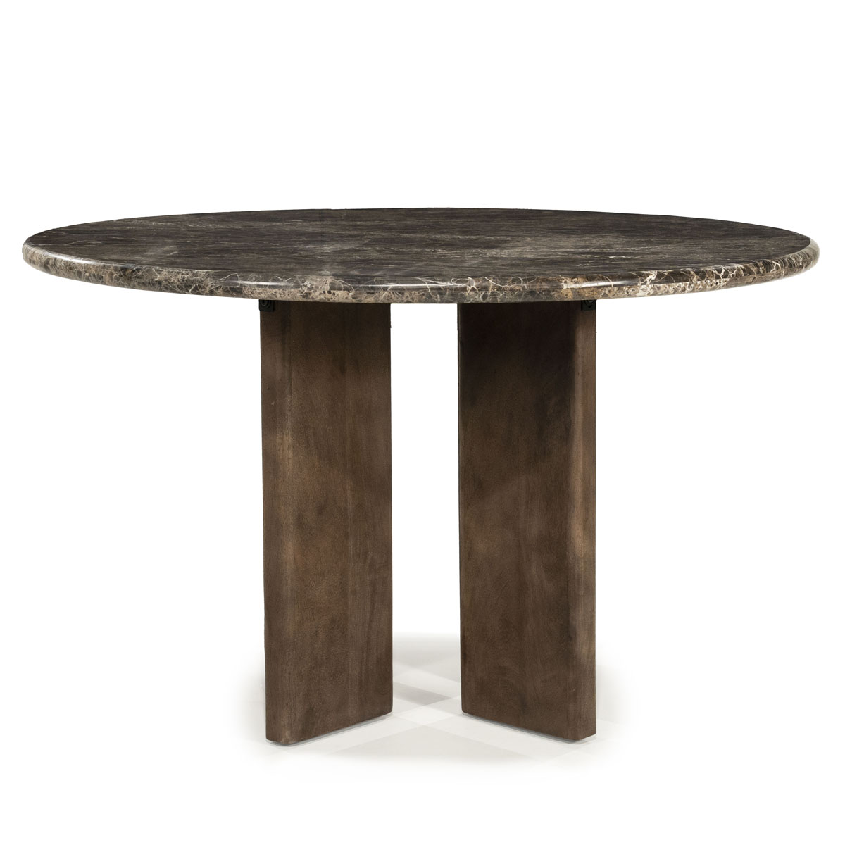Ronde Eetkamertafel Lando Marmer Bruin 127×127 cm