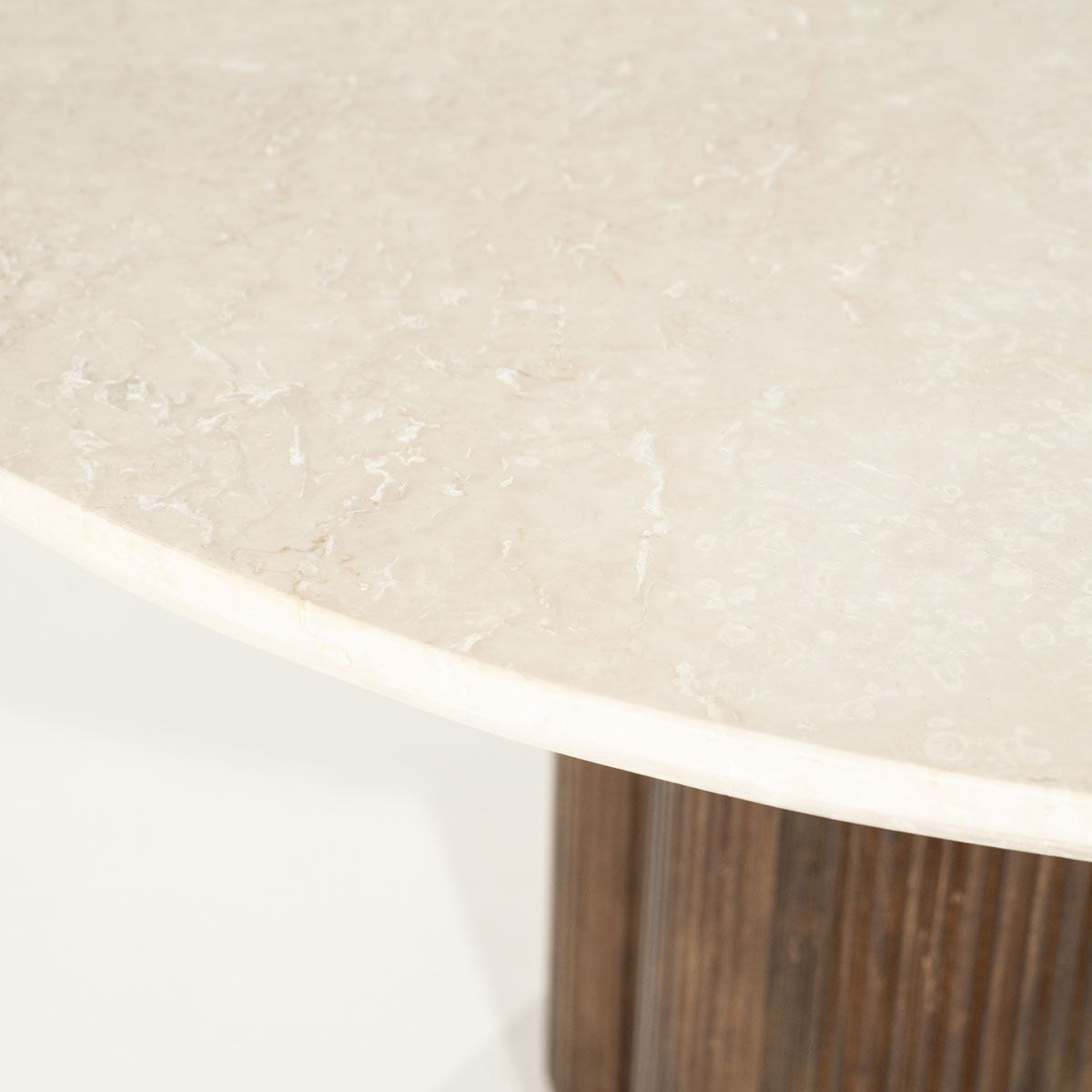 Ronde Eetkamertafel xanni Marmer Beige 130×130 cm