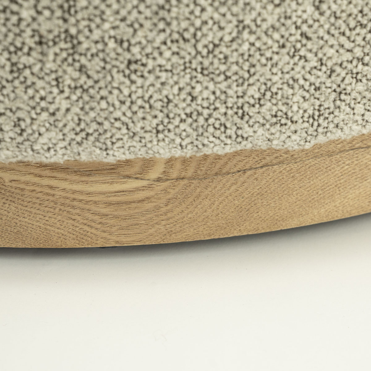 Ronde Poef Avah Taupe Mantz 80×80 cm