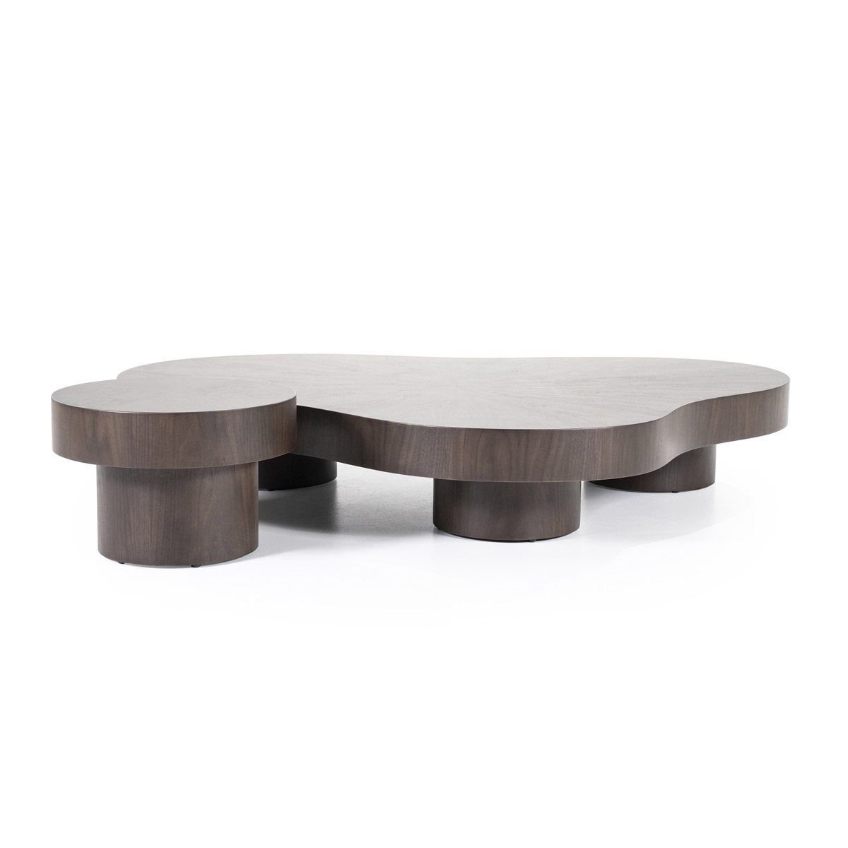 Salontafel Bobbie Organisch Bruin 150×110 cm