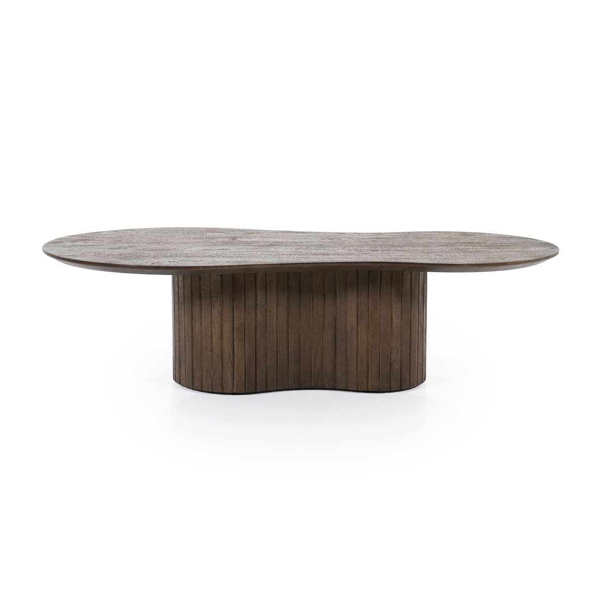 Salontafel Jordy Organisch Mangoholz Bruin 130×70 cm