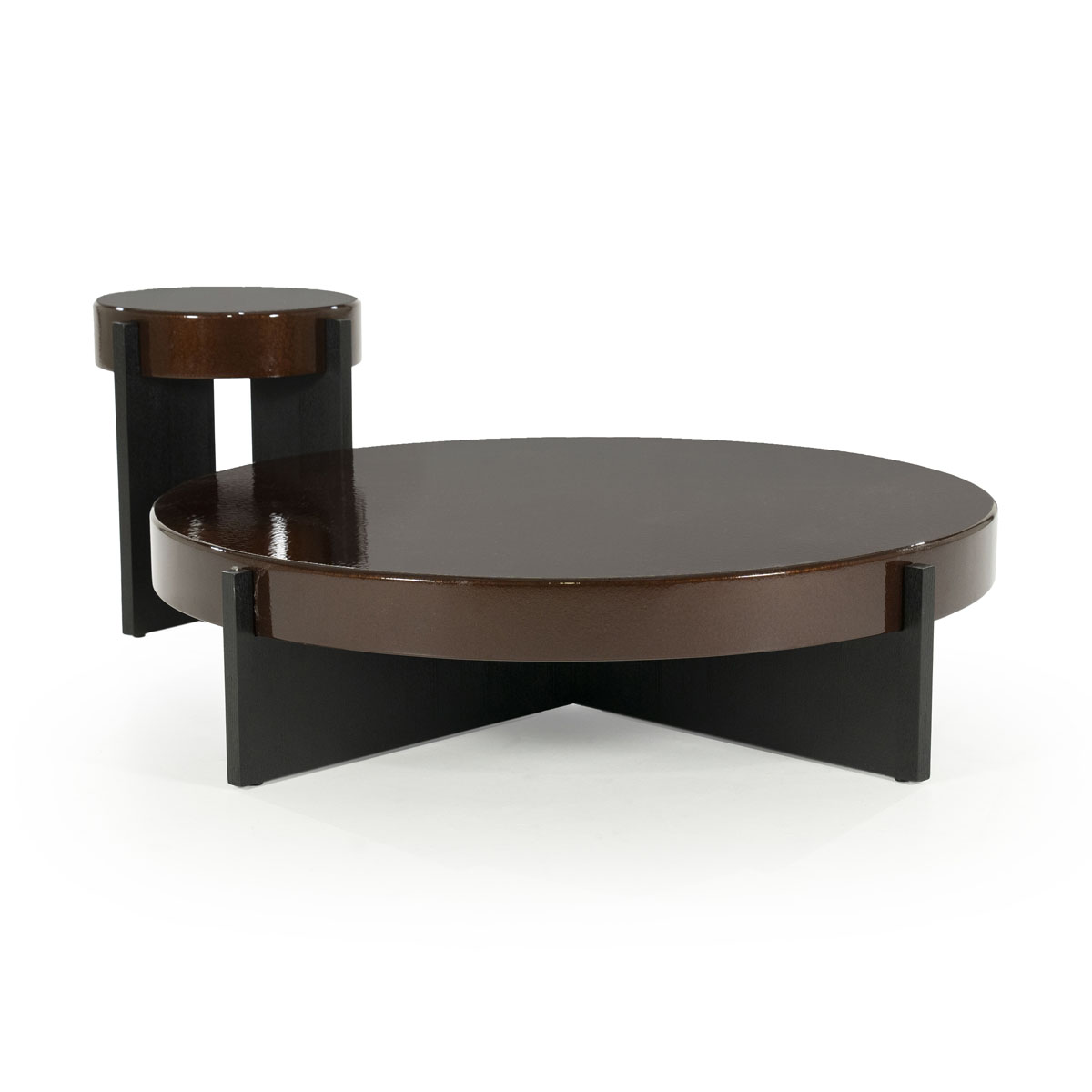 Salontafel Juliet Rond bruin 110×110 cm