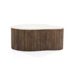 Salontafel Mari Organisch Organisch Bruin 83x72 cm