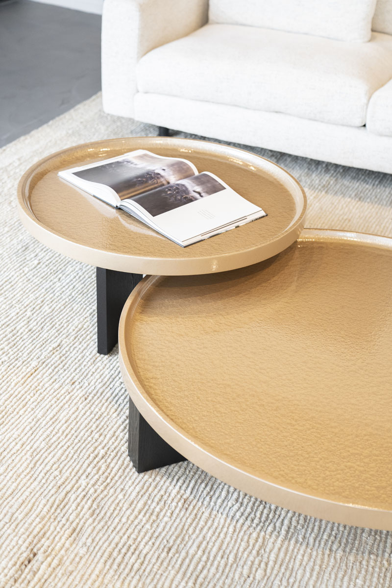 Salontafel Mayson Rond Beige 120×120 cm