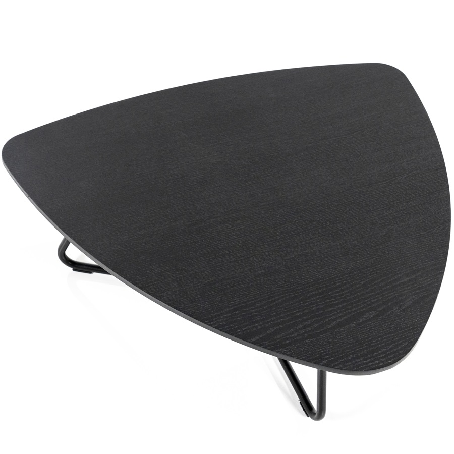 Salontafel Ron Mangohout Zwart 66×66 cm