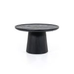 Salontafel Ron Mangohout Zwart 66x66 cm