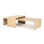 Set van 2 Salontafel Flo Eikenfineer Naturel