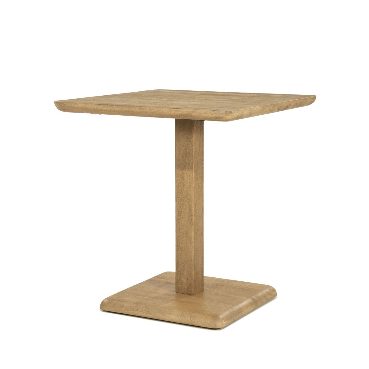 Vierkante Bistrotafel Florent Mangohout Naturel 70×70 cm