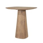 Vierkante Countertafel Aron Mangohout Lichtbruin 80x80 cm