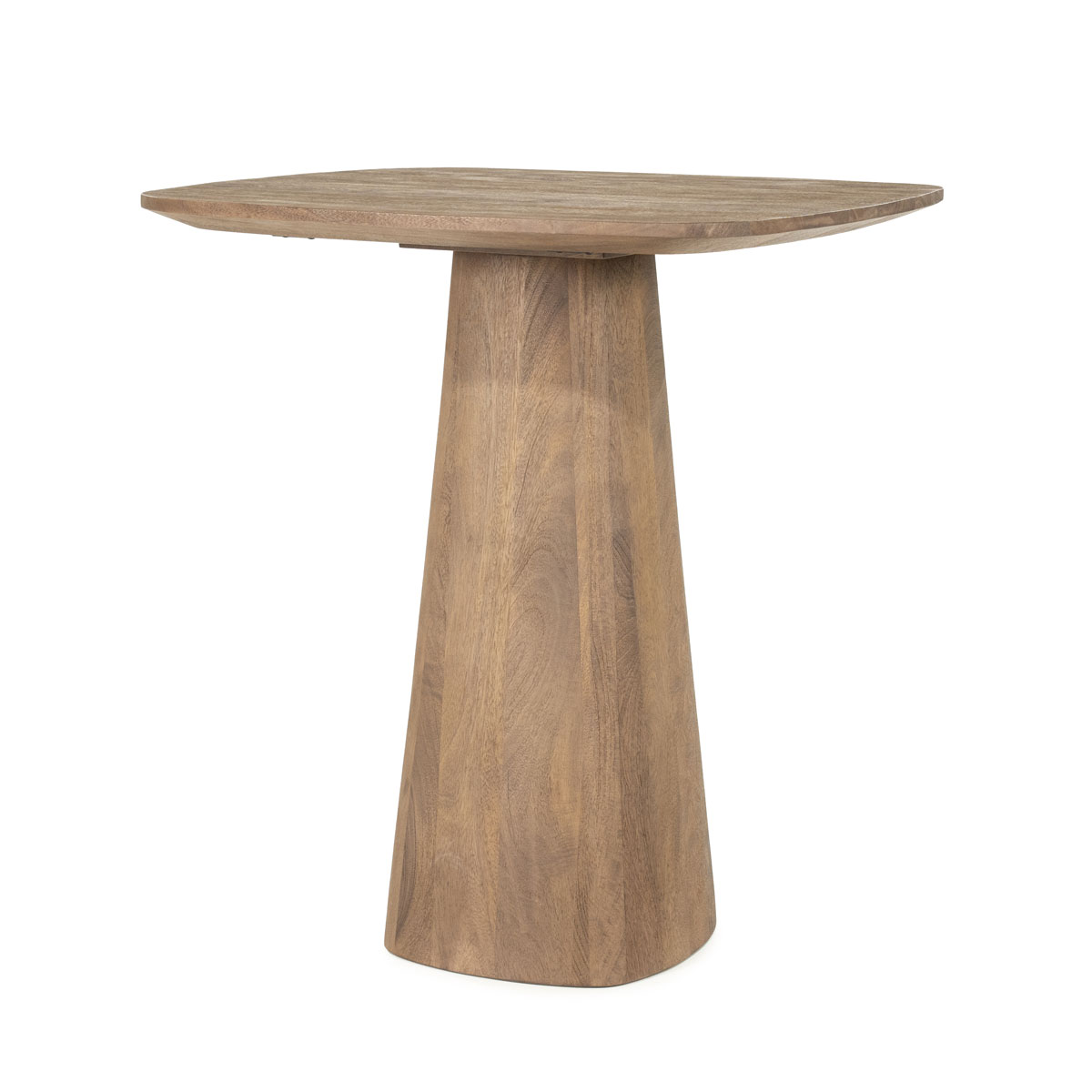 Vierkante Countertafel Aron Mangohout Lichtbruin 80×80 cm