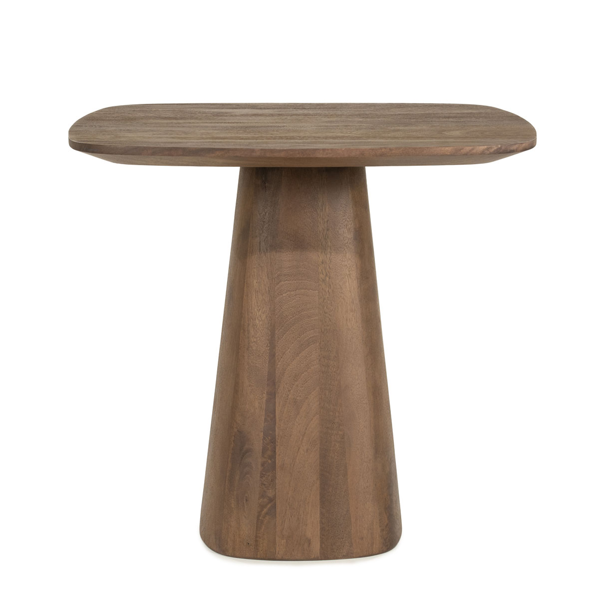 Vierkante Eetkamertafel Aron Mangohout Lichtbruin 80×80 cm