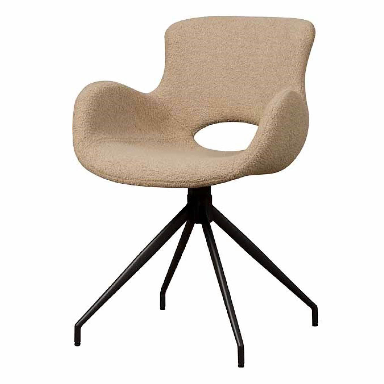 Armstoel Campo Draaibaar Teddy Light brown