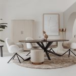 Deens Ovale Eetkamertafel Silvi Olijfbruin