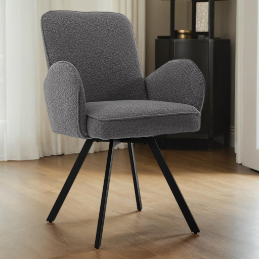 Armstoel Livo Draaibaar Ascot Anthracite