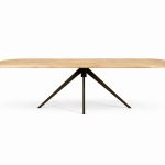 2 Rond / 2 Punt Eikenhouten Eettafel Cannes