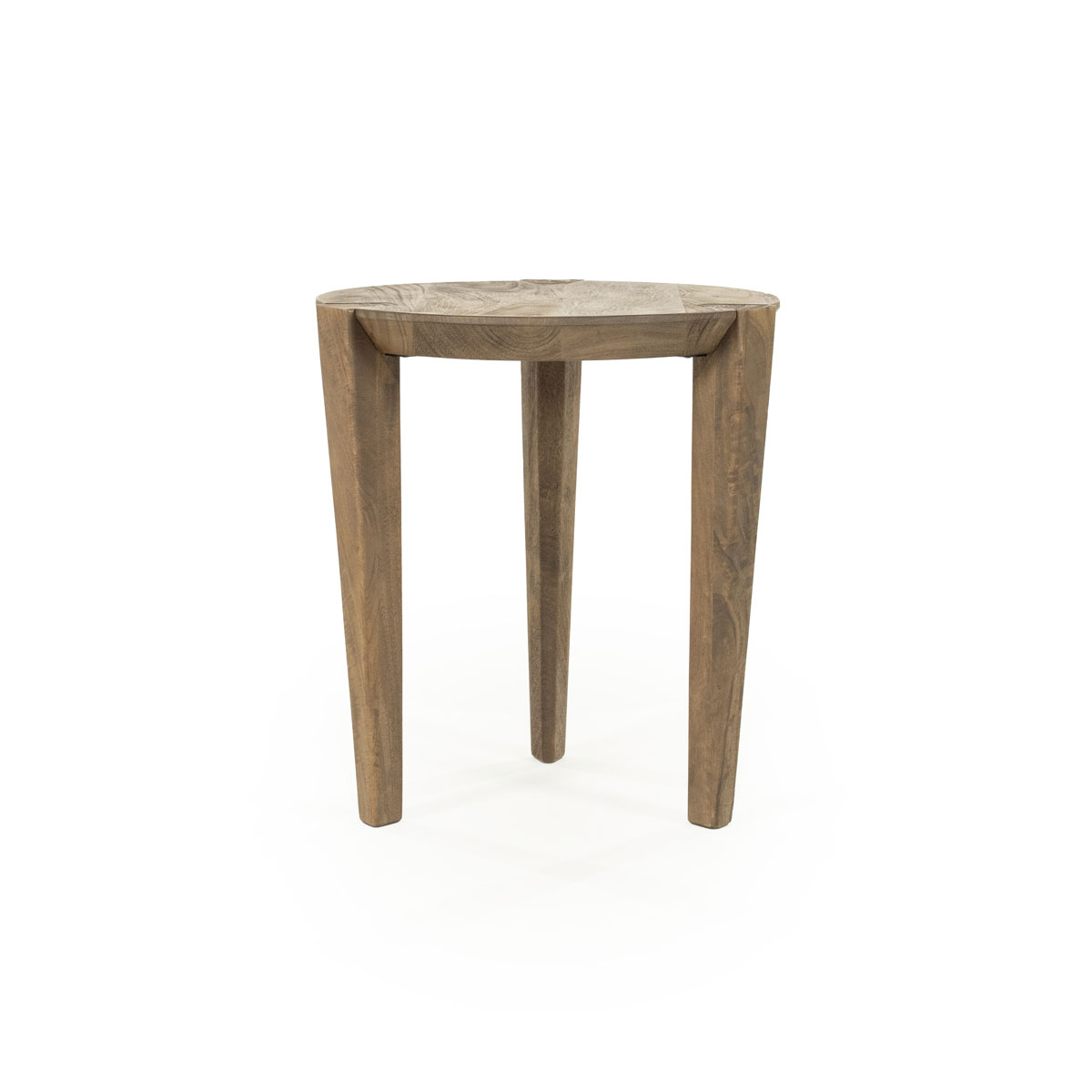 Bijzettafel Davina Rond Mangohout 40×40 cm