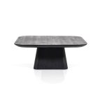 Salontafel Aron Vierkant Mangohout Zwart 80x80 cm