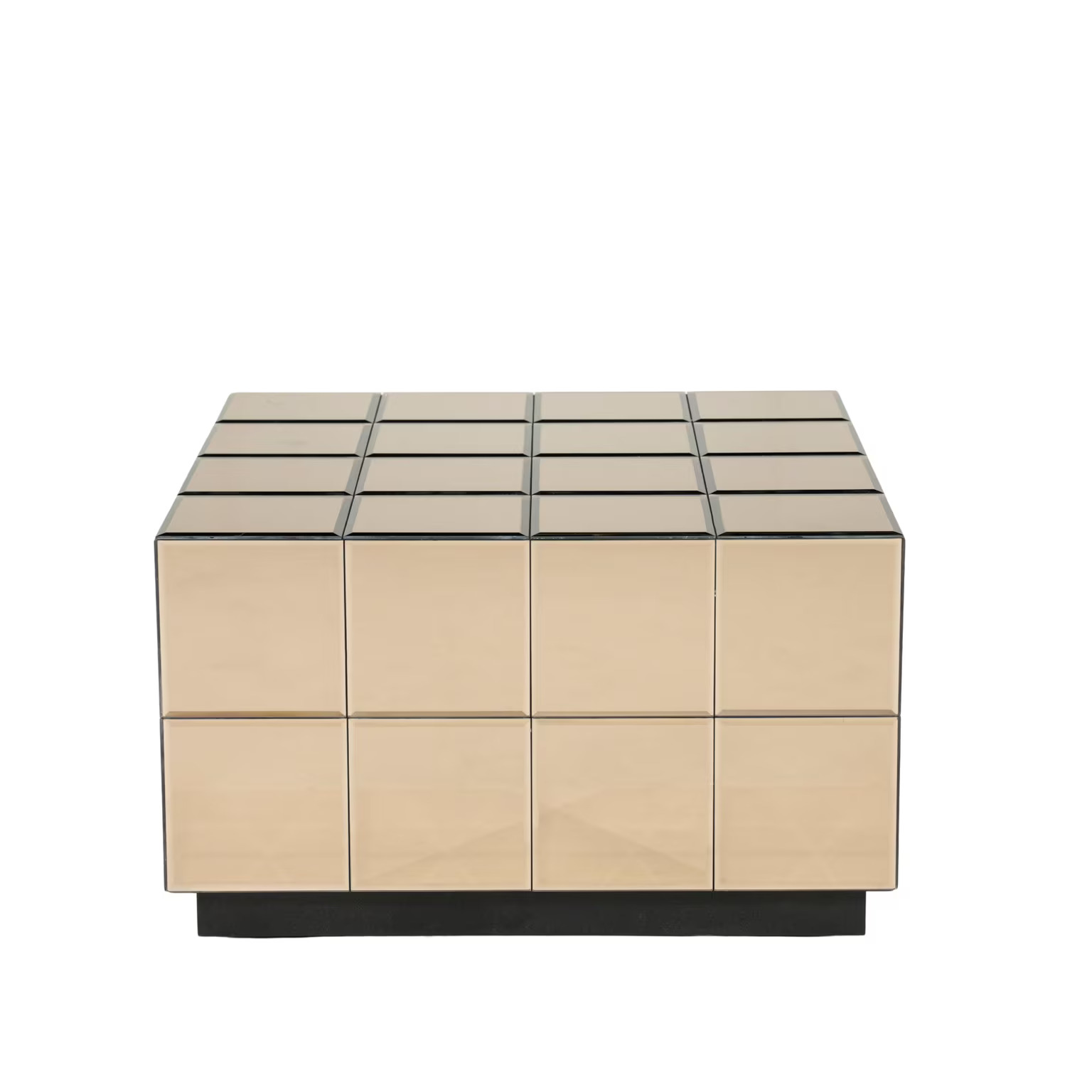 Salontafel Flectron Glas Bruin 60×60 cm