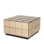 Salontafel Flectron Glas Bruin 60x60 cm
