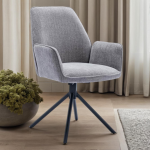 Armstoel Amaro Draaibaar Nature Blue Grey (draaibaar)