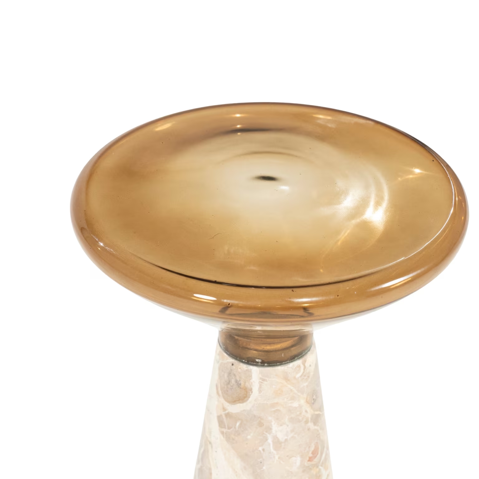Bijzettafel Sereno Rond Beige 34×34 cm