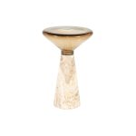 Bijzettafel Sereno Rond Beige 34x34 cm